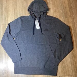 Adidas Men’s Charcoal Hoodie – Size L – NWT